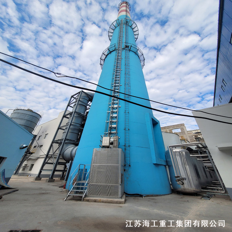 锅炉烟筒电梯-在宁安热电厂超低排放技改中安全运行