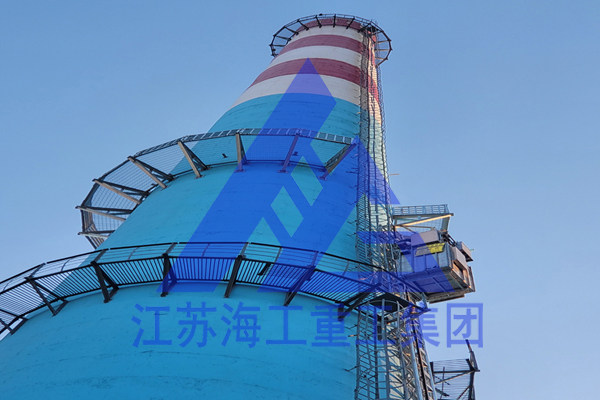 吸收塔烟气监测环保升降梯-专利技术——在宁津尿素厂成功安全运行