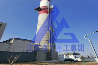 脱硫塔CEMS电梯-烟囱升降梯-烟筒升降机-在儋州发电厂成功运用