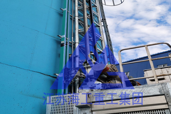 水泥筒仓工业升降梯测试-在信宜发电厂中运行