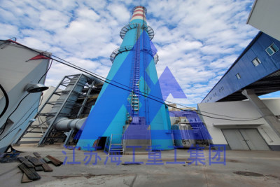 脱硫塔CEMS电梯-烟囱升降梯-烟筒升降机-在正阳发电厂成功运用