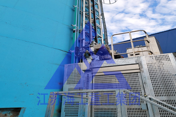 脱硫塔CEMS电梯-烟囱升降梯-烟筒升降机-在神池热电厂技改中合格
