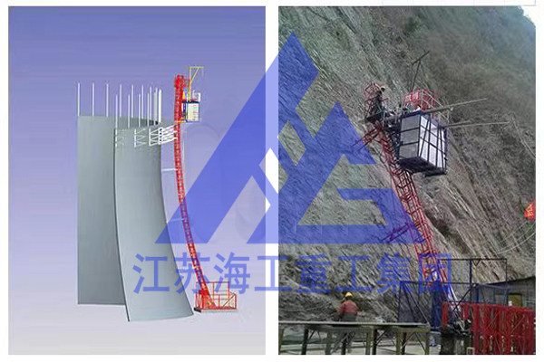 通过含山环测脱硫塔工业电梯-CEMS升降机-齿轮齿条升降梯