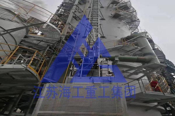 通过新余环评吸收塔工业电梯-CEMS升降机-齿轮齿条升降梯