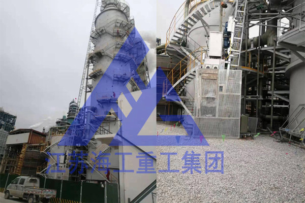 通过秦皇岛环境脱硫塔工业电梯-CEMS升降机-齿轮齿条升降梯
