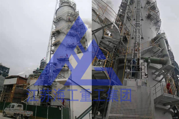 工业电梯-在江都发电厂超低排放技改中安全运行