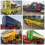 滁州南譙20尺三橋運輸集裝箱骨架式拖車整體價格出售