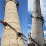 80米煙囪加裝螺旋梯鋼梯 白城煙囪安裝旋轉梯公司