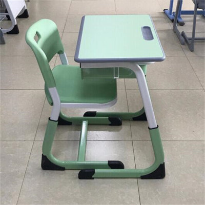 六合单人课桌椅教室书法桌折叠