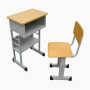 冠县折叠教室书法桌单人课桌椅