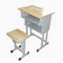 项城折叠教室书法桌单人课桌椅