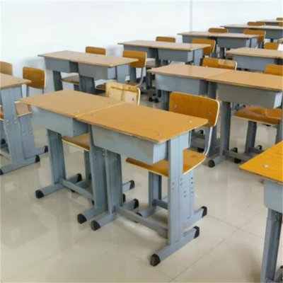 市中升降课桌椅橡木国学桌折叠