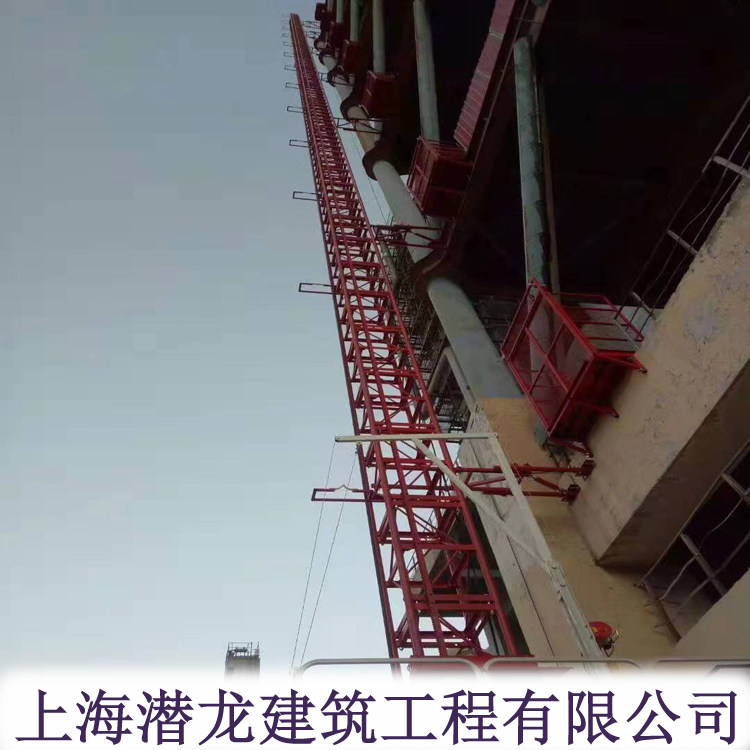 滦县烟筒升降梯-环境检测CEMS专用钢平台拓宽