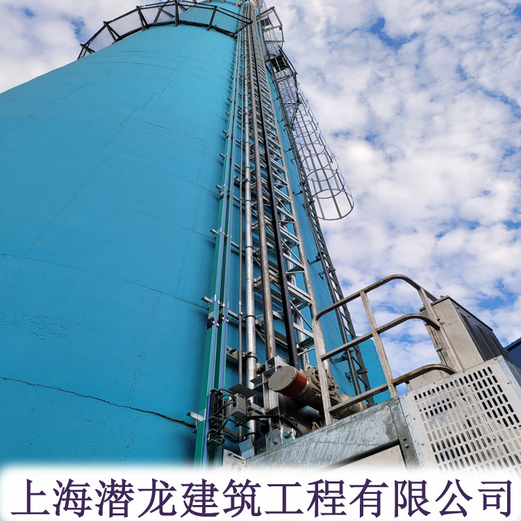 烟筒CEMS升降梯吸收塔专用钢平台加宽改造旋转梯改道-阜城公司