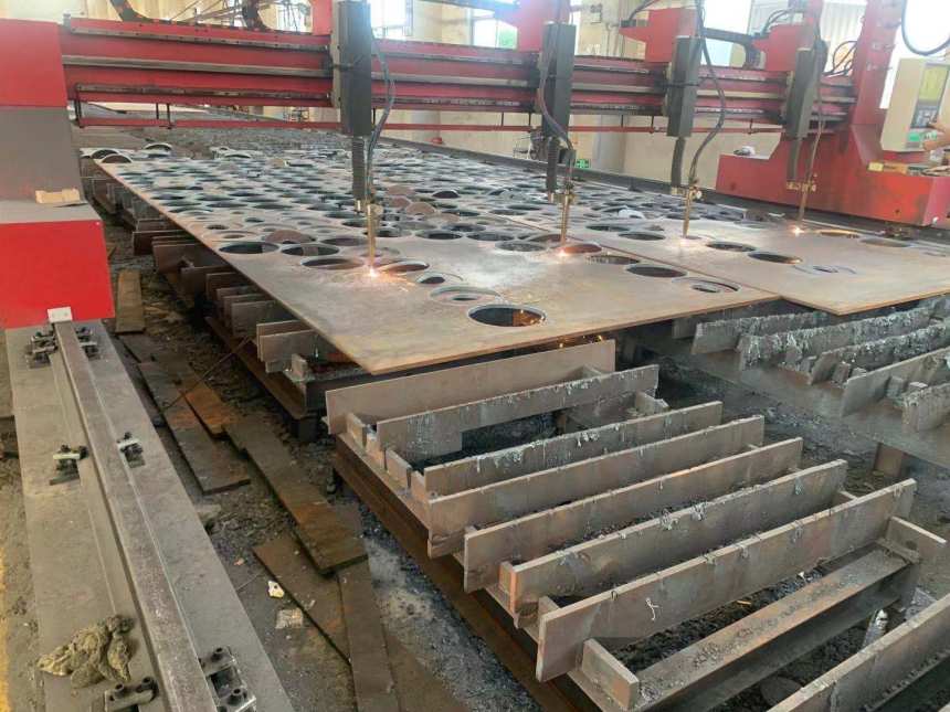 钢板切割推送泰安钢板数控切割110mm厚生产厂家