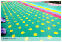 秦皇島乒乓球場軟塑懸浮運動地板廠家排西藏批發市場