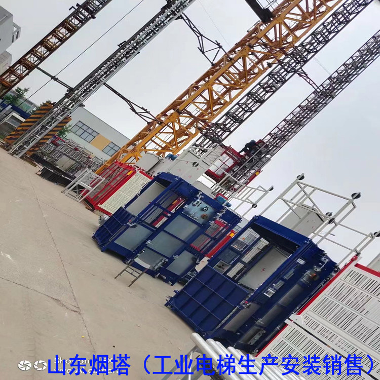 常熟烟囱电梯-烟气连续监测CEMS客货两用工业升降机钢平台