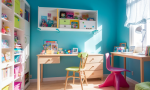 清新明亮的藍色主題兒童房——創造一個夢幻般的童年空間